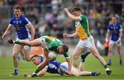 25 June 2017; Ruairi Allen of Offaly in action against Niall McDermott of Cavan during the GAA Football All-Ireland Senior Championship Round 1B match between Offaly and Cavan at O'Connor Park in Tullamore, Co. Offaly. Photo by Ramsey Cardy/Sportsfile