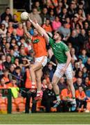 25 June 2017; Niall Grimley of Armagh in action against Ryan Hyde of Fermanagh  during the GAA Football All-Ireland Senior Championship Round 1B match between Armagh and  Fermanagh at the Athletic Grounds in Armagh. Photo by Oliver McVeigh/Sportsfile