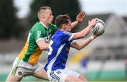 25 June 2017; Niall Clerkin of Cavan is tackled by Peter Cunningham of Offaly during the GAA Football All-Ireland Senior Championship Round 1B match between Offaly and Cavan at O'Connor Park in Tullamore, Co. Offaly. Photo by Ramsey Cardy/Sportsfile