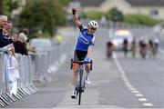 25 June 2017; Lydia Boylan of Team WNT winning the Elite Women Road Race at the National Cycling Road Race Championships in Wexford. Photo by Stephen McMahon/Sportsfile
