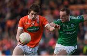 25 June 2017; Andrew Murnin of Armagh in action against Che Cullen of Fermanagh during the GAA Football All-Ireland Senior Championship Round 1B match between Armagh and  Fermanagh at the Athletic Grounds in Armagh. Photo by Philip Fitzpatrick/Sportsfile