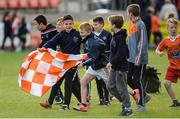 25 June 2017; Young Armagh fans on the field after the GAA Football All-Ireland Senior Championship Round 1B match between Armagh and  Fermanagh at the Athletic Grounds in Armagh. Photo by Oliver McVeigh/Sportsfile
