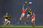 11 February 2012; Anthony Maher, Kerry, contests a high ball with Charlie Vernon, Armagh. Allianz Football League, Division 1, Round 2, Kerry v Armagh, Austin Stack Park, Tralee, Co. Kerry. Picture credit: Stephen McCarthy / SPORTSFILE