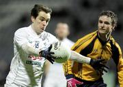 17 February 2012; Des Lawlor, Kildare, in action against Eoin Culligan, Dublin City University. Bord na Mona O'Byrne Cup Final, Dublin City University v Kildare, O'Moore Park, Portlaoise, Co. Laois. Picture credit: Tomas Greally / SPORTSFILE