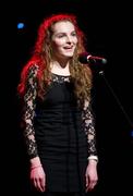 18 February 2012; Kelly Ryan, Ahane GAA Club, Co. Limerick, performing in the 'Solo Singing' competition in the All-Ireland Scór na nÓg Final 2012. Kelly ultimately won the title. Royal Theatre & Events Centre, Castlebar, Co. Mayo. Picture credit: Ray McManus / SPORTSFILE