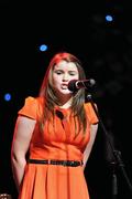 18 February 2012; Aisling Byrne, St Dominic's GAA Club,  Co. Roscommon, performing in the 'Solo Singing' competition in the All-Ireland Scór na nÓg Final 2012. Royal Theatre & Events Centre, Castlebar, Co. Mayo. Picture credit: Ray McManus / SPORTSFILE