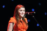 18 February 2012; Aisling Byrne, St Dominic's GAA Club,  Co. Roscommon, performing in the 'Solo Singing' competition in the All-Ireland Scór na nÓg Final 2012. Royal Theatre & Events Centre, Castlebar, Co. Mayo. Picture credit: Ray McManus / SPORTSFILE