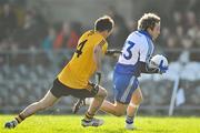 19 February 2012; Conor Mortimer, Connacht, in action against Karl Lacey, Ulster. M Donnelly GAA Football All-Ireland Interprovincial Championship Semi-Final, Connacht v Ulster, Markievicz Park, Sligo. Picture credit: David Maher / SPORTSFILE