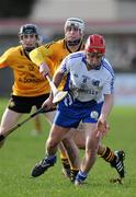 19 February 2012; Jason Grealish, Connacht, in action against Neil McManus, Ulster. M Donnelly GAA Hurling All-Ireland Interprovincial Championship Semi-Final, Connacht v Ulster, Duggan Park, Ballinasloe, Co. Galway. Picture credit: Diarmuid Greene / SPORTSFILE