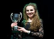18 February 2012; Kelly Ryan, Ahane GAA Club, Co. Limerick, who won the ‘Solo Singing’ competition during the All-Ireland Scór na nÓg Finasl 2012. Royal Theatre & Events Centre, Castlebar, Co. Mayo. Picture credit: Ray McManus / SPORTSFILE