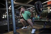 26 June 2017; Luke Romano during a New Zealand All Blacks gym session at Les Mills in Wellington, New Zealand. Photo by Brett Phibbs / Pool via Sportsfile