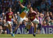 17 June 2017; Ger Egan of Westmeath in action against Conor McNamee of Offaly during the Leinster GAA Football Senior Championship Quarter-Final Replay match between Westmeath and Offaly at TEG Cusack Park in Mullingar, Co Westmeath. Photo by Piaras Ó Mídheach/Sportsfile