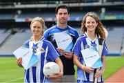 26 June 2017; Ballyboden St Endas ladies footballer Emily Flanagan, left, footballer Michael Darragh Macauley and camogie player Rachel Ruddy at the launch of the One Club Guidelines at Croke Park in Dublin. Photo by Ramsey Cardy/Sportsfile