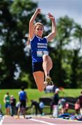 24 June 2017; Sophie Meredith of SMI Newcastle West, Co. Limerick, competing in the long jump at the Irish Life Health Tailteann School’s Interprovincial Schools Championships at Morton Stadium in Santry, Dublin. Photo by Ramsey Cardy/Sportsfile