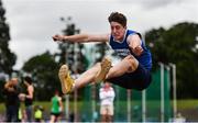 24 June 2017; Darragh Miniter of Ennistymon CBS, Co. Clare, competing in the long jump at the Irish Life Health Tailteann School’s Interprovincial Schools Championships at Morton Stadium in Santry, Dublin. Photo by Ramsey Cardy/Sportsfile