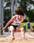 24 June 2017; Lauren NCheallachain of GS Chu Uladh, Co. Donegal, competing in the long jump at the Irish Life Health Tailteann School’s Interprovincial Schools Championships at Morton Stadium in Santry, Dublin. Photo by Ramsey Cardy/Sportsfile
