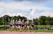 24 June 2017; Action during the 800 metre race at the Irish Life Health Tailteann School’s Interprovincial Schools Championships at Morton Stadium in Santry, Dublin. Photo by Ramsey Cardy/Sportsfile