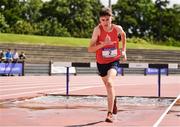 24 June 2017; Philip King of Moate CS, Co. Westmeath, competing in the 1,500m steeplechase at the Irish Life Health Tailteann School’s Interprovincial Schools Championships at Morton Stadium in Santry, Dublin. Photo by Ramsey Cardy/Sportsfile