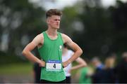 24 June 2017; Jamie Sheridan of St. David’s CBS, Artane, Dublin, competing during the 400 metre race at the Irish Life Health Tailteann School’s Interprovincial Schools Championships at Morton Stadium in Santry, Dublin. Photo by Ramsey Cardy/Sportsfile