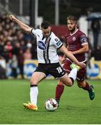 26 June 2017; Robbie Benson of Dundalk in action against Alex Byrne of Galway United during the SSE Airtricity League Premier Division match between Dundalk and Galway United at Oriel Park in Dundalk. Photo by David Maher/Sportsfile