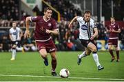 26 June 2017; Lee Grace of Galway United in action against David McMillan of Dundalk  during the SSE Airtricity League Premier Division match between Dundalk and Galway United at Oriel Park in Dundalk. Photo by David Maher/Sportsfile
