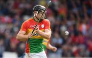 25 June 2017; John Michael Nolan of Carlow during the GAA Hurling All-Ireland Senior Championship Preliminary Round match between Laois and Carlow at O'Moore Park in Portlaoise, Co. Laois. Photo by Ramsey Cardy/Sportsfile
