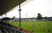 25 June 2017; Kids play on the pitch at half time of the GAA Football All-Ireland Senior Championship Round 1B match between Offaly and Cavan at O'Connor Park in Tullamore, Co. Offaly. Photo by Ramsey Cardy/Sportsfile