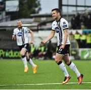 26 June 2017; Patrick McEleney of Dundalk celebrates after scoring his side's second goal during the SSE Airtricity League Premier Division match between Dundalk and Galway United at Oriel Park in Dundalk. Photo by David Maher/Sportsfile