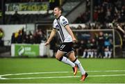 26 June 2017; Patrick McEleney of Dundalk celebrates after scoring his side's second goal during the SSE Airtricity League Premier Division match between Dundalk and Galway United at Oriel Park in Dundalk. Photo by David Maher/Sportsfile