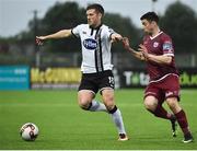 26 June 2017; Patrick McEleney of Dundalk in action against Kevin Devaney of Galway United during the SSE Airtricity League Premier Division match between Dundalk and Galway United at Oriel Park in Dundalk. Photo by David Maher/Sportsfile