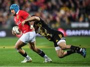 27 June 2017; Jack Nowell of the British & Irish Lions is tackled by Nehe Milner-Skudder of of the Hurricanes during the match between Hurricanes and the British & Irish Lions at Westpac Stadium in Wellington, New Zealand. Photo by Stephen McCarthy/Sportsfile