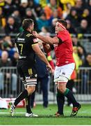 27 June 2017; CJ Stander of the British & Irish Lions with Callum Gibbins of of the Hurricanes during the match between Hurricanes and the British & Irish Lions at Westpac Stadium in Wellington, New Zealand. Photo by Stephen McCarthy/Sportsfile