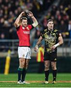27 June 2017; Dan Biggar of the British and Irish Lions reacts after he missed a drop goal attempt in the final moments of the match between Hurricanes and the British & Irish Lions at Westpac Stadium in Wellington, New Zealand. Photo by Stephen McCarthy/Sportsfile