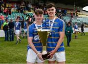 24 June 2017; Aidan Griffin and Cian Mullane of South Tipperary the with Corn Michael Hogan trophy following their side's victory during the Bank of Ireland Celtic Challenge Finals Day #BoICelticChallenge at Netwatch Cullen Park in Carlow. Photo by Seb Daly/Sportsfile