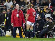 27 June 2017; Tomas Francis of of the British & Irish Lions prepares to come on as a substitute during the match between Hurricanes and the British & Irish Lions at Westpac Stadium in Wellington, New Zealand. Photo by Stephen McCarthy/Sportsfile