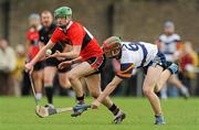 22 February 2012; Seamus Harnedy, UCC, in action against Joe Lyng, UCD. Irish Daily Mail Fitzgibbon Cup Quarter-Final, University College Cork v University College Dublin, Mardyke Arena, Cork. Picture credit: Diarmuid Greene / SPORTSFILE