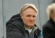 23 February 2012; Leinster head coach Joe Schmidt watches the game. Powerade Leinster Schools Senior Cup, 2nd Round, Terenure College v Gonzaga College SJ, Donnybrook Stadium, Donnybrook, Dublin. Picture credit: Pat Murphy / SPORTSFILE