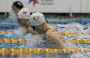 28 June 2017; Mona McSharry of Ireland competing in the Womens 50m Breast Stroke Final where she finished 1st in a time of 31:38.00 during the European Junior Swimming Championships 2017 at Netanya, in Israel. Photo by Nir Keidar/Sportsfile