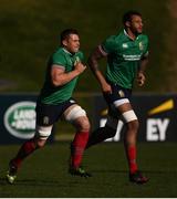 29 June 2017; CJ Stander, left, and Courtney Lawes during a British and Irish Lions training session at Jerry Collins Stadium in Porirua, New Zealand. Photo by Stephen McCarthy/Sportsfile
