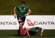 29 June 2017; Sean O'Brien, left, and Dan Biggar during a British and Irish Lions training session at Jerry Collins Stadium in Porirua, New Zealand. Photo by Stephen McCarthy/Sportsfile