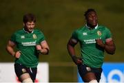 29 June 2017; Maro Itoje, right, and Iain Henderson during a British and Irish Lions training session at Jerry Collins Stadium in Porirua, New Zealand. Photo by Stephen McCarthy/Sportsfile
