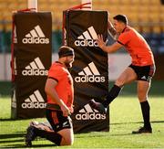 29 June 2017; Sonny Bill Williams of New Zealand, right, during a New Zealand All Blacks training session at Westpac Stadium in Wellington, New Zealand. Photo by Stephen McCarthy/Sportsfile
