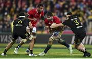 27 June 2017; Iain Henderson of the British & Irish Lions is tackled by Jeff To’omaga-Allen of of the Hurricanes during the match between Hurricanes and the British & Irish Lions at Westpac Stadium in Wellington, New Zealand. Photo by Stephen McCarthy/Sportsfile