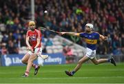 29 June 2017; Craig Hanafin of Cork in action against Craig Morgan of Tipperary during the Electric Ireland Munster GAA Hurling Minor Championship Semi-Final match between Tipperary and Cork at Semple Stadium in Thurles, Co Tipperary. Photo by Eóin Noonan/Sportsfile