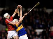29 June 2017; Anthony McKelvey of Tipperary in action against Sean O'Leary Hayes of Cork during the Electric Ireland Munster GAA Hurling Minor Championship Semi-Final match between Tipperary and Cork at Semple Stadium in Thurles, Co Tipperary. Photo by Eóin Noonan/Sportsfile