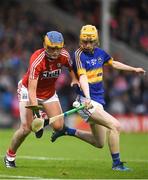 29 June 2017; Eoin Roche of Cork in action against Billy Seymour of Tipperary during the Electric Ireland Munster GAA Hurling Minor Championship Semi-Final match between Tipperary and Cork at Semple Stadium in Thurles, Co Tipperary. Photo by Eóin Noonan/Sportsfile
