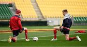 30 June 2017; Jonathan Sexton, left, and Owen Farrell of the British & Irish Lions during their captain's run at Westpac Stadium in Wellington, New Zealand. Photo by Stephen McCarthy/Sportsfile