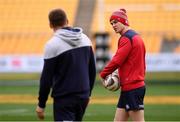 30 June 2017; Jonathan Sexton, right, and Owen Farrell of the British & Irish Lions during their captain's run at Westpac Stadium in Wellington, New Zealand. Photo by Stephen McCarthy/Sportsfile