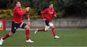 30 June 2017; Sam Warburton, right, and CJ Stander of the British & Irish Lions during their captain's run at Jerry Collins Stadium in Porirua, New Zealand. Photo by Sportsfile