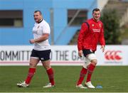 30 June 2017; Sam Warburton, right, and Jack McGrath of the British & Irish Lions during their captain's run at Jerry Collins Stadium in Porirua, New Zealand. Photo by Sportsfile
